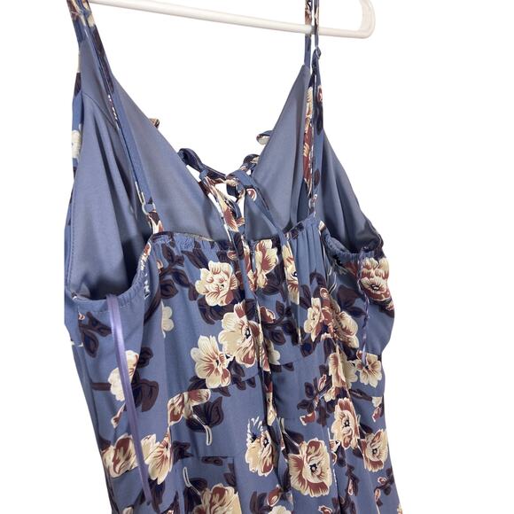 Romeo and Juliet Couture Purple Floral Maxi Dress Women's Medium - Picture 3 of 7